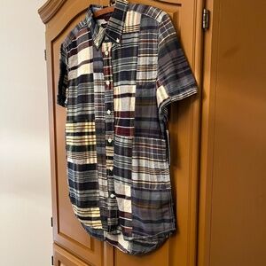 NWT Tommy Hilfiger Madras Button down Shirt, Young Men's